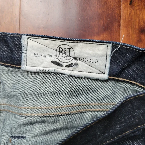 Rogue Territory RGT Selvedge Jeans 31x35 Raw Denim Blue